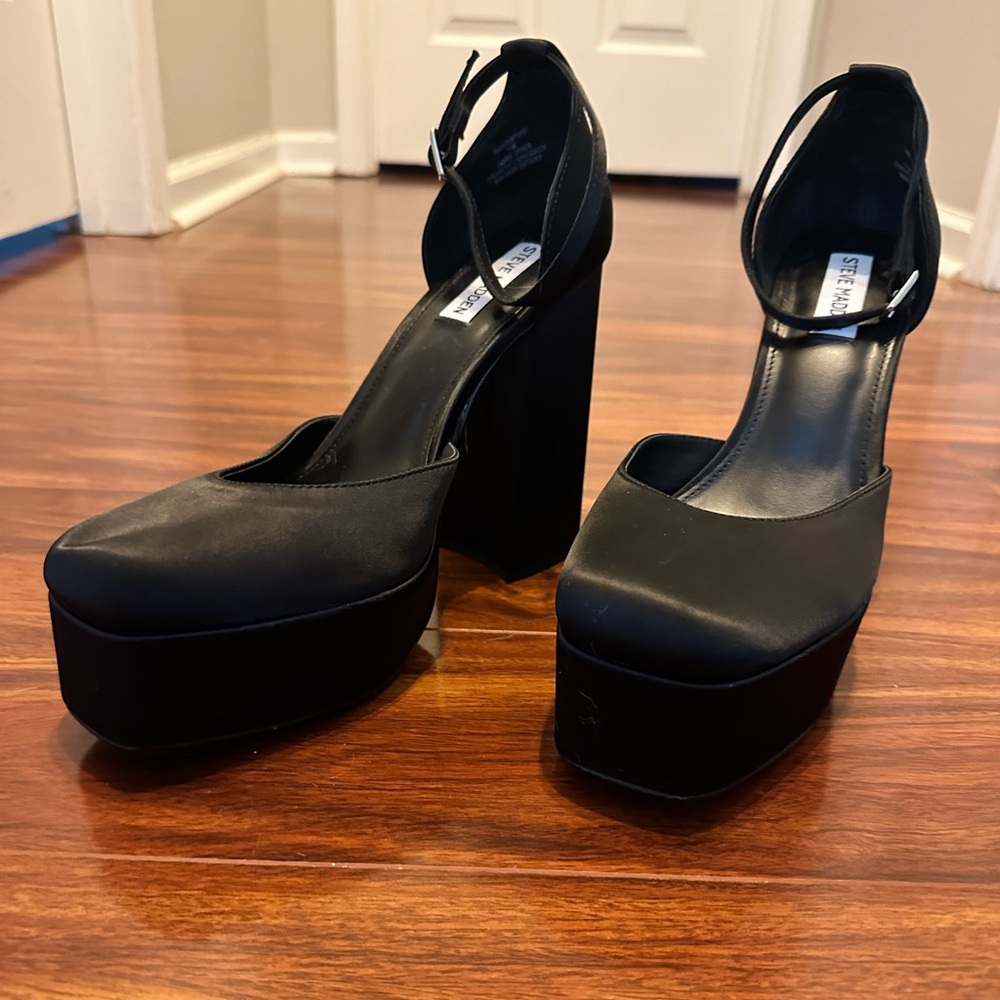 Chunky Black Heels